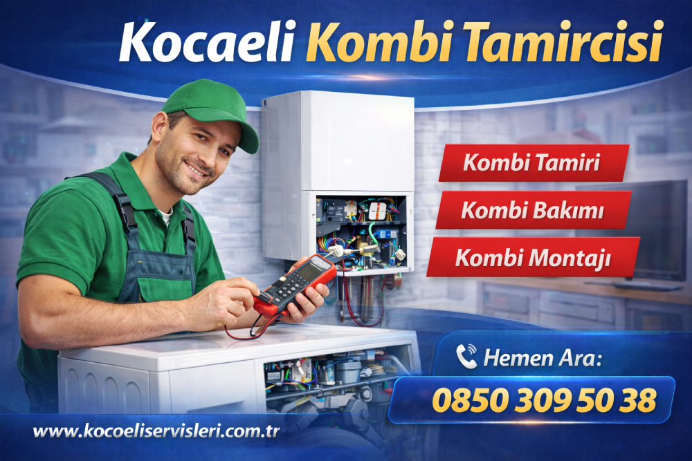Kocaeli kombi tamircisi teknisyeni kombi tamiri, bakımı ve montaj işlemi yaparken